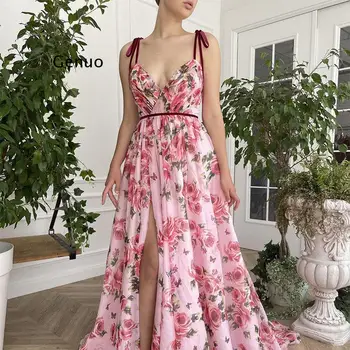 2023 Новое летнее женское винтажное платье с цветочным принтом сексуальное платье на бретелях пляжное повседневное платье для отпуска