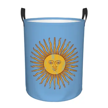  Флаг Аргентины Корзина для белья Складная большая корзина для хранения одежды Sun Of May Baby Hamper