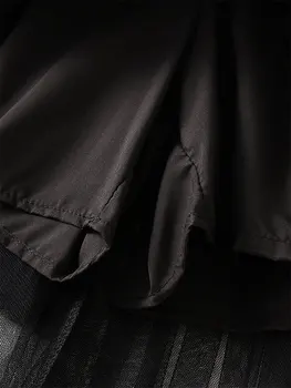 Женская юбка миди из тюля Эластичная юбка с высокой талией Многослойная плиссированная сетка Струящиеся А-силуэт Выпускной вечер Длинные юбки-пачки
