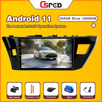 csred 8G / 128 ГБ Android 11 Авто Радио Для Toyota Corolla Ralink 2013-2016 Авто Мультимедийный Плеер GPS Навигация Головное Устройство Плеер