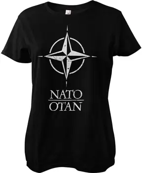 Женская футболка с логотипом NATO Wash Logo Girly Tea Черная