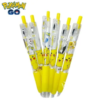 Pokemon Pikachu Аниме Периферийные Kawaii Милая Мультфильм Водяная ручка Signature Pen Creative Press Gel Pen Канцелярские товары Подарок оптом