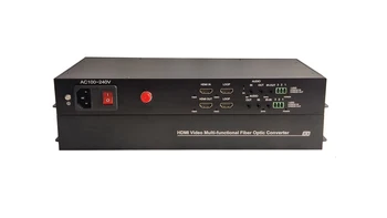 Ho-link 2-канальный HDMI с петлевым выходом/AUDIO/DATA/IR через оптоволоконный удлинитель