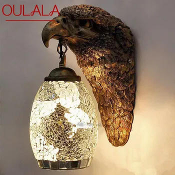 OULALA Современный настенный светильник Eagle Персонализированный и креативный Гостиная Спальня Прихожая Бар Украшение Свет