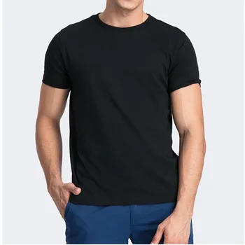 A2437 Совершенно новая мужская футболка из 100% хлопка O-Neck Pure Color Short Sleeve Мужская футболка XS-3XL Мужские футболки Топ Футболка для мужчин