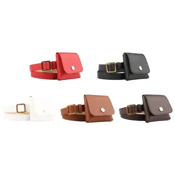 Модная женская сумка на пояс PU кожаный чехол с клапаном Сумка для ключей от мобильного телефона Мини-кошелек
