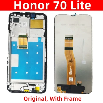 For Honor 70 Lite RBN-NX1 Оригинальный ЖК-дисплей Сенсорный дисплей Дигитайзер с ЖК-рамкой в сборе Детали для мобильных телефонов
