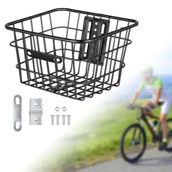  Велосипедная металлическая сетчатая передняя или задняя корзина без усиленной крышки рамы для домашних животных