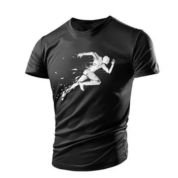2023 Лето Мужчины 3D-печать Повседневная негабаритная дышащая футболка О-образный вырез с коротким рукавом Модная тенденция Удобные подростковые быстрые спортивные футболки
