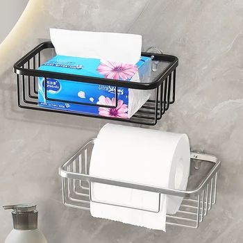  Корзина для хранения туалетной бумаги без перфорации Коробка для салфеток для ванной комнаты Настенный ящик для хранения бумаги Держатель туалетной бумаги Рулон бумаги