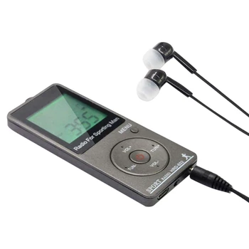 AM FM Портативное радио Персональное радио с наушниками Радио Walkman с аккумуляторной батареей Цифровой дисплей Стерео Радио