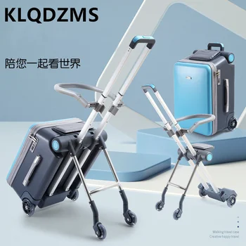 KLQDZMS 20-дюймовый высококачественный чемодан Универсальный колесный чехол для студенческой тележки Маленькая посадочная коробка Детские подарки Багаж на колесиках