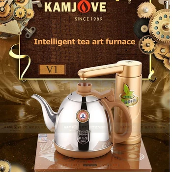 KAMJOVE-Интеллектуальная электрическая нагревательная плита, Электрический чайник из нержавеющей стали 304, Чай Здоровье, Умная хрустальная чайная плита