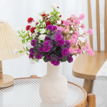 Искусственные цветы Растения Фиолетовый Зеленый Лаванда Домашний сад Украшение