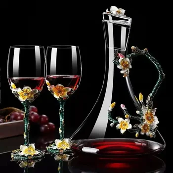 Изысканный эмалированный бокал для вина Хрустальный бокал для шампанского Бокал для вина Бокал для напитков Винтажные чашки Spirit Cocktail Shot