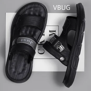 Пляжные сандалии для мужчин Нескользящая мода Большой размер Водонепроницаемый Удобная износостойкая дышащая обувь на открытом воздухе Лето Главная