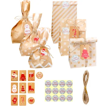 Конфеты и сладости Бумажный пакет Candy Bar Candy JarMister Box Оптовые товары для бизнеса Рождественские сумки Оптовая торговля Food Packag