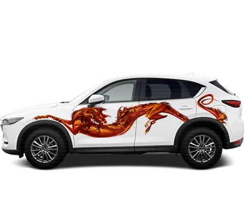 Большой размер Автомобильная наклейка Китайский дракон, Единорог Наклейка Все Тело Переоборудование Автомобильные Чехлы Для Авто Аксессуары
