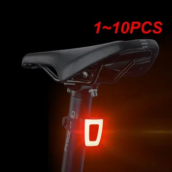 1 ~ 10 шт. Задний фонарь USB Перезаряжаемый велосипед Седельная сумка Лампа Водонепроницаемый MTB Дорожный велосипед Задний фонарь Подседельная трубка Шлем Сумка
