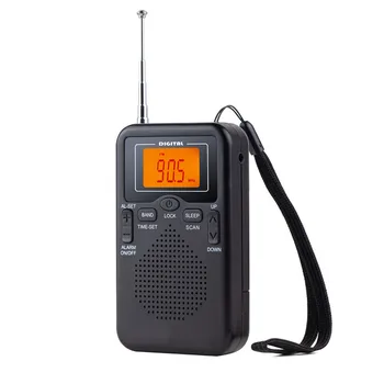 AM FM Walkman Радиочасы Стереоприемник Портативный и компактный дизайн FM 87 108 МГц AM 522 1620 кГц Частота Питание от батареи
