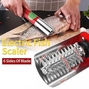 HOT!-Аксессуары для удаления рыбьей чешуи Электрический скалер Удалить прочный инструмент для режущей головки