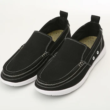 Новый стиль Большой размер 39-46 Мужские лоферы Мода Лаконичная холщовая обувь Легкая удобная повседневная обувь Складная мягкая обувь для ходьбы