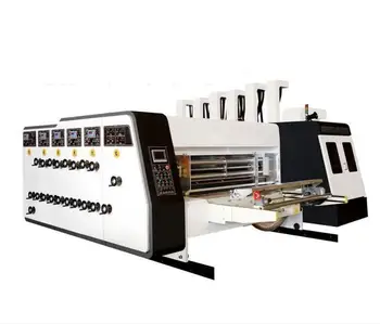 Yu Gong Флексографское печатное оборудование Высококачественная слоттерная высекальная машина Автоматическая машина для производства гофрированных картонных коробок Производственная линия
