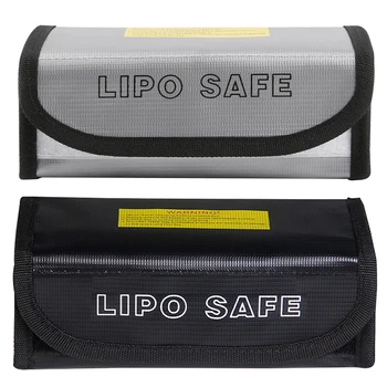 185x75x60 мм Огнеупорная сумка Rc LiPo Батарея Портативная взрывозащищенная сумка безопасности Безопасный защитный мешок для заряда