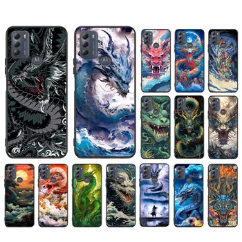 Dragon Wave Art Чехол для телефона Moto E32 E32S E20 E40 E7 Plus Edge 40 30 Ultra Neo 20 lite G13 G9Plus GPure GStylus