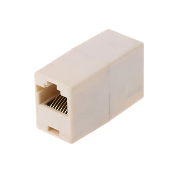 ESTD Высококачественный Ethernet Двойной прямой для головки Lan Соединитель кабеля Соединитель RJ45 Удлинитель Кабельный разъем Adap
