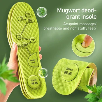  стелька для акупрессуры для ног Мужчины Женщины Мягкие дышащие спортивные подушки Вставки Впитывающий пот дезодорант Ортопедическая подошва для обуви