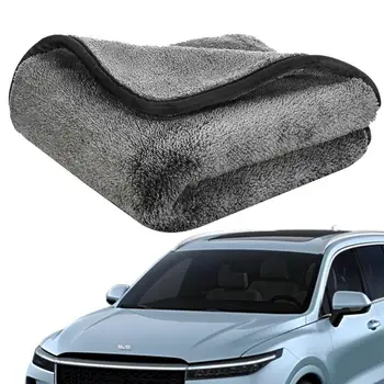  Полотенца для чистки автомобиля Двухслойные впитывающие полотенца для мытья автомобиля Противоцарапающиеся мягкие быстросохнущие чистящие ткани Автомобильное полотенце для авто