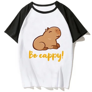 Capybara Tee женщины harajuku аниме топ девушка аниме одежда