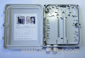 12 портовая клеммная коробка FTTH для кассеты с разветвителем PLC 1x8 ODF волоконно-оптический корпус IP65