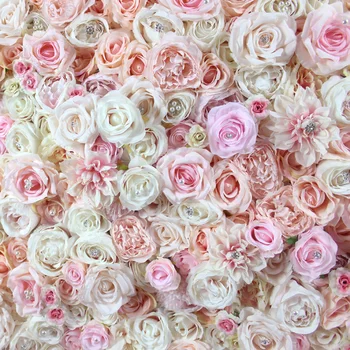 SPR более высокое качество 3D искусственная роза пион цветок стена с ювелирными изделиями свадебный фон вечеринка искусственная цветочная композиция