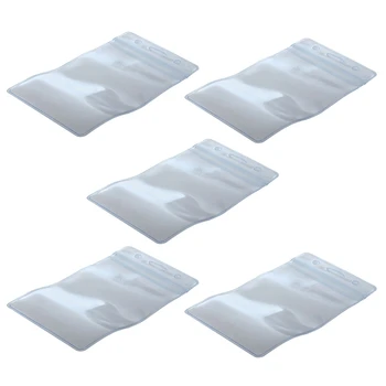 250 шт. Прозрачные пластиковые вертикальные держатели идентификационных карт с именными бирками