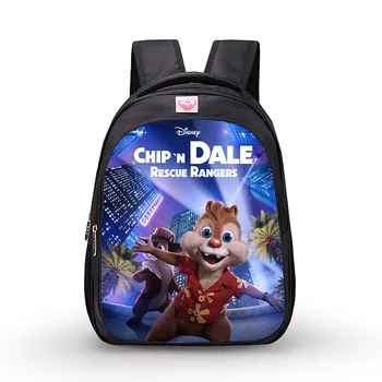 14 дюймов Disney Chip n Dale 3D Детский рюкзак Начальная школа Сумки Мальчик Девочка Детский сад Школьная сумка Дети Мультфильм Мочила