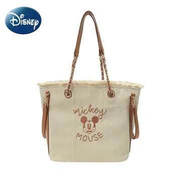 Disney Сумки через плечо для женщин Роскошная дизайнерская холщовая сумка через плечо Большая вместимость Сумка Высокое качество Дамы Бесплатная доставка