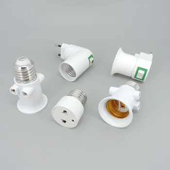 AC US EU UK to E26 E27 источник питания Светодиодная лампа Держатель Основание Розетка Штекер Винт Адаптер света Преобразователь электрический разъем