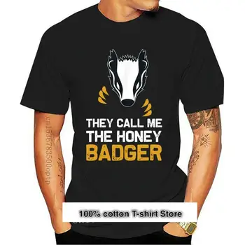 Camiseta con estampado de The Honey Badger The Ratel, camiseta negra para amantes