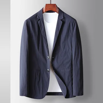 SS5332-Повседневный костюм Мужской деловой повседневный, полосатый, полосатый, цветущий и трикотажный, эластичный, маленький униформенный пиджак