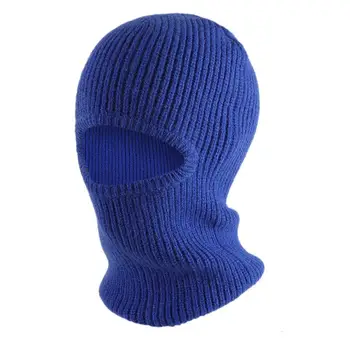  Трикотажная теплая повязка на голову Плотная изоляция Вязаная шапка Новый узор Маска Шапка Вентилируемый пуловер Мягкая и удобная шляпа