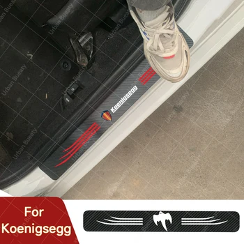Накладка на порог из углеродного волокна Автомобильная дверь Порог Педаль Наклейки для Koenigsegg Regera Quant One:1 Jesko CCXR CCX CCR CC Agera