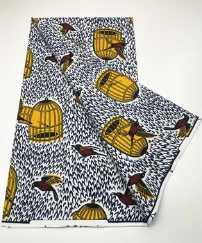  африканский этнический батик восковая ткань 100% хлопок нигерийская восковая ткань tissu 6yards Ankara Pagne Style Wax для шитья платья x627-3