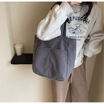 Универсальная вельветовая сумка через плечо Шикарная сумочка для девочек, идеально подходящая для работы и повседневного использования