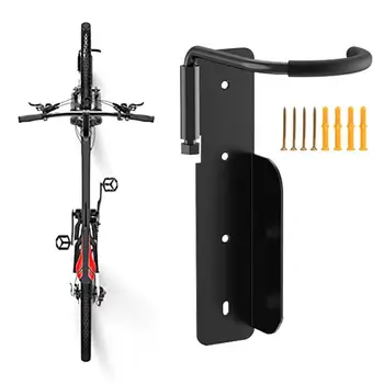  Компактная стойка для велосипедов Универсальная вертикальная стойка для велосипеда для настенного крепления Компактный велосипед Дисплей Вешалка для шлема