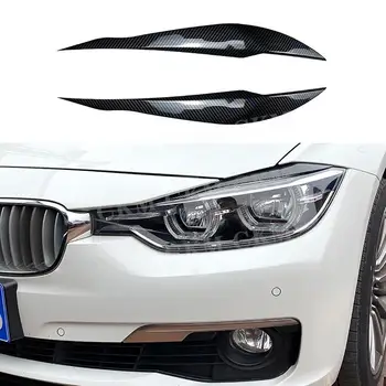 ABS Автомобильная передняя фара Лампа Веки Брови Отделка для BMW 3 серии F30 F31 318i 320i 2012-2018 Обвесы Аксессуары