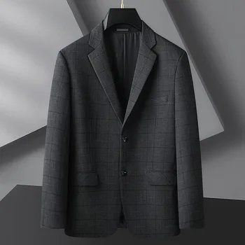 Z665-Новый мужской повседневный костюм трендовый маленький костюм с длинными рукавами корейский узкий весенне-летний пиджак